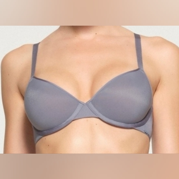 SKIMS Other - 💕NWT SKIMS Weightless Demi Bra Blue Slate 38C